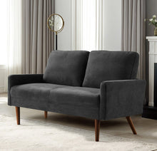 Load image into Gallery viewer, Loveseat Sofa, European Style With Sleek Design, Modern &amp; Vintage Flair, Upholstered 2 Seater Couch
