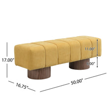 Load image into Gallery viewer, Upholstered Entryway Bench Ottoman
