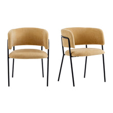 Load image into Gallery viewer, Modern Upholstered Arm Dining Chair Set
