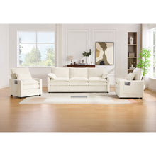 Load image into Gallery viewer, Modern Sofa Set With Double Layer Cushion And Side Storage Pockets
