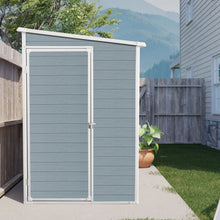 Load image into Gallery viewer, Outdoor Storage Shed With Floor Resin Shed With Two-Window, Waterproof, Lockable Doors For Patio, Yard, Lawn
