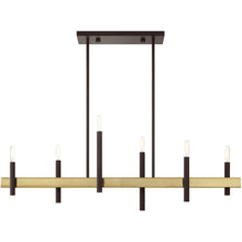 Load image into Gallery viewer, 6-Light Dimmable Chandelier With Shades - Bronze

