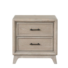 Load image into Gallery viewer, 1 Piece Nightstand With Angled Feet, Dovetail Drawers, Bedroom Furniture - Oak
