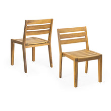 Load image into Gallery viewer, Outdoor 7 Pieces Expandable Dining Set With Umbrella Hole - Teak
