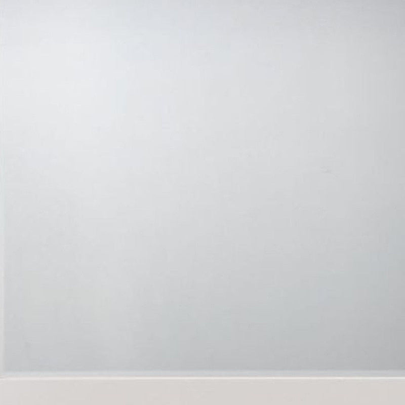 37" Square Framed Mounted Dresser Mirror - White