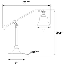Load image into Gallery viewer, Edmond - Bell Down Table Lamp With Shade - Brown
