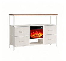 Load image into Gallery viewer, Fireplace TV Stand With Fireplace (734225) - White
