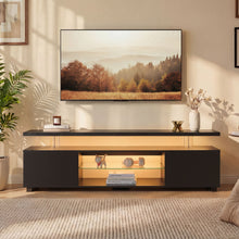 Load image into Gallery viewer, TV Stant With LED And Large Side Cabinet
