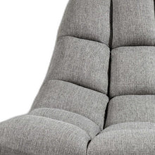 Load image into Gallery viewer, Linen Tufted Butterfly Chair - Gray And Silver
