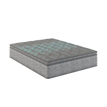 Load image into Gallery viewer, Comfort Care - 12" Hybrid Euro Top Mattress, Plush Comfort With Individual Pocketed Coil - Gray / Blue - Twin
