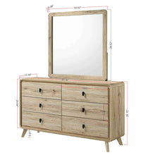 Load image into Gallery viewer, Dresser, 6 Drawers Storage - Beige
