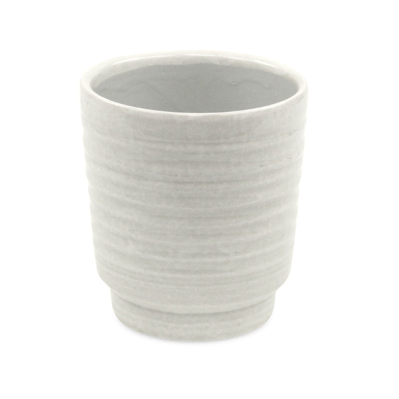 Round Pot Planter (487404) - White
