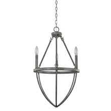 Load image into Gallery viewer, Candle Style Three Light Metal Dimmable Chandelier - Ash Gray
