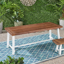 Load image into Gallery viewer, Equilibrium - Outdoor Dining Table With Wooden Frame And Slat Top
