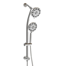 Load image into Gallery viewer, Multi Function Dual Shower Head Shower System With 4.7" Rain Showerhead, 7 Function Hand Shower, Adjustable Slide Bar
