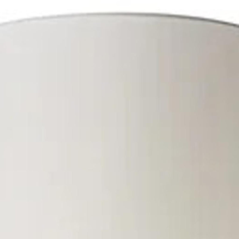 Dramatic Floor Lamp Bell Shaped Base In Nickel Finish Metal - Black