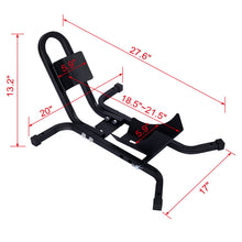 Load image into Gallery viewer, Heavy Duty Motorcycle Front Tire Chock For 17" 21" Wheels Stand 1200 Lbs Capacity - Black

