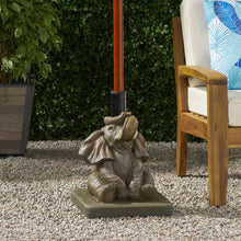Load image into Gallery viewer, Charming Elephant Umbrella Base With Concrete Design - Gray

