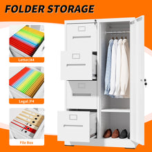 Load image into Gallery viewer, Storage Vertical Filing Cabinet With Lock
