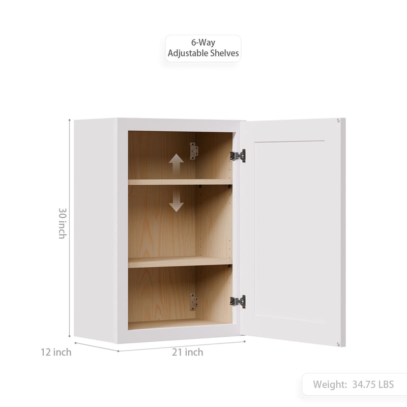 Shaker Cabinet With Soft-Close Door And Adjustable Shelves