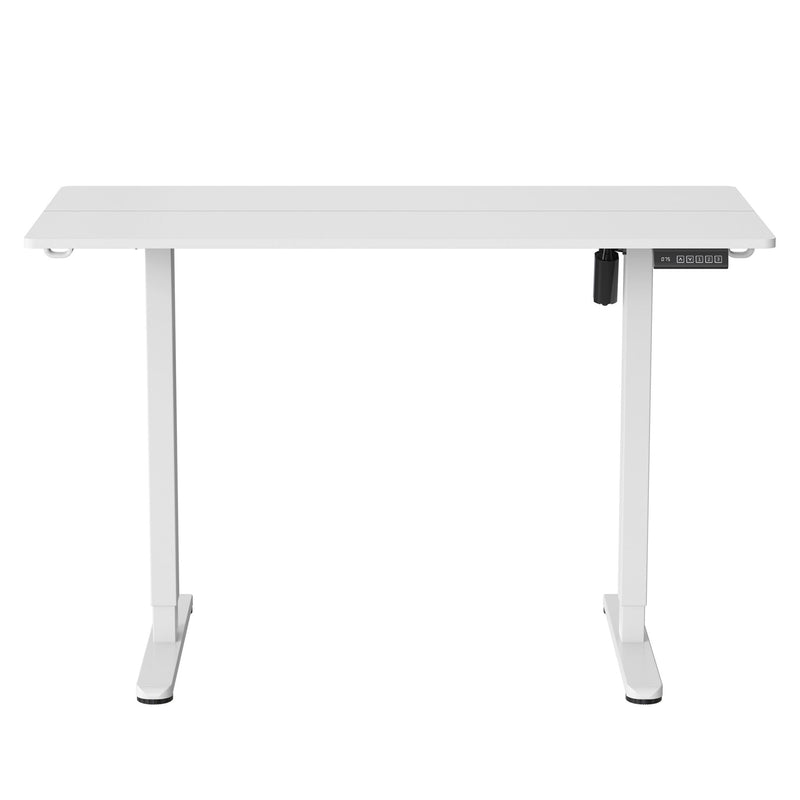 Adjustable T-Shape Standing Desk - White