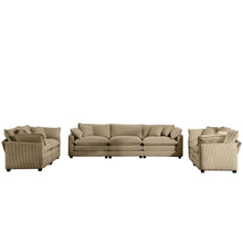 Load image into Gallery viewer, Elegant Oversized Sectional Sofa Set With Deep Seats And Flexible Layout

