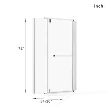 Load image into Gallery viewer, Durable Hardware Neo Angle Frameless Shower Door With Acrylic Base Combo
