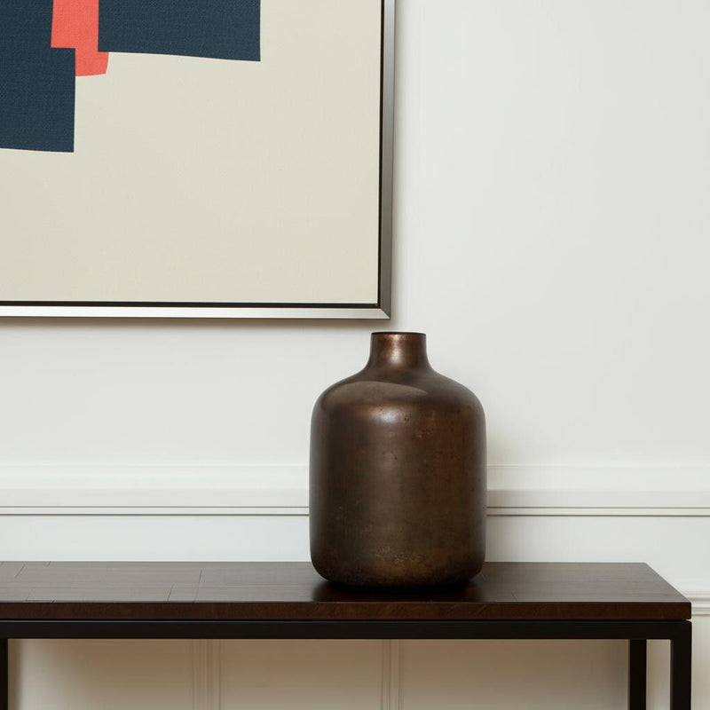 Cylinder Table Vase (608306) - Antiqued Gold