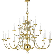Load image into Gallery viewer, Multi Light Dimmable Chandelier With Shades - Brass
