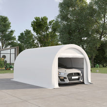 Load image into Gallery viewer, Outsunny - 10' x 16' Carport, Heavy Duty Portable Garage Storage Tent With Large Zippered Door, Anti-Uv Pe Canopy Cover For Car, Truck, Boat, Motorcycle, Bike, Garden Tools, Outdoor Work
