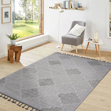 Load image into Gallery viewer, Guros - 8' X 10' Trellis Indoor / Outdoor Area Rug - White / Gray
