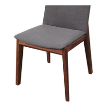 Load image into Gallery viewer, Fabric Solid Wood Dining Side Chairs (Set of 2) - Gray / Brown
