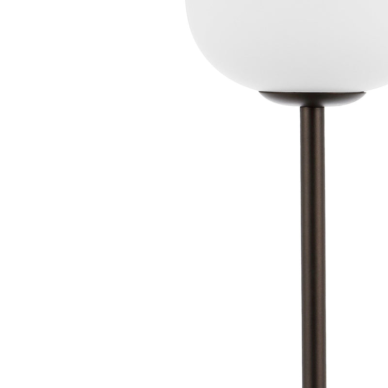 12" Novelty USB Table Lamp With Globe Shade - Antiqued Bronze