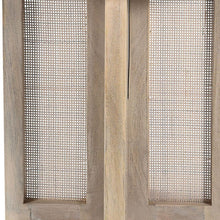 Load image into Gallery viewer, Solid Wood And Rattan Round End Table - Natural
