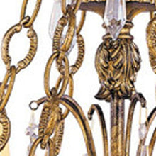 Load image into Gallery viewer, 41" Six Light Metal Dimmable Chandelier With Shades - Gold
