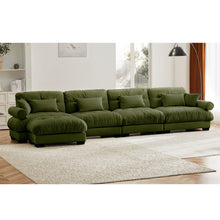 Load image into Gallery viewer, Super Comfort Oversized Modular Sectional Sofa With Movable Ottoman

