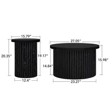 Load image into Gallery viewer, Modern Round Coffee Table And Side Table (Set of 2)
