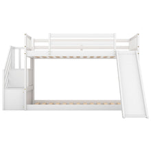 Load image into Gallery viewer, Bunk Bed With Convertible Slide And Stairway
