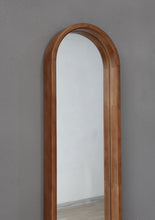Load image into Gallery viewer, Decorative Rubber Frame Mirror With Elongated Oval Frame - Brown
