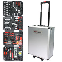 Load image into Gallery viewer, 899 Piece Home Repair Tool Set With Rolling Plastic Toolbox, 4 Drawers, General Household Maintenance Kit

