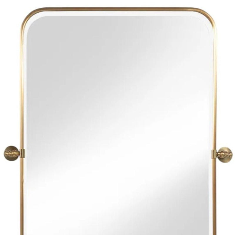 36" Metal Framed Bathroom Vanity Mirror - Gold
