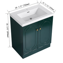 Load image into Gallery viewer, Contemporary Freestanding Bathroom Vanity With Resin Sink &amp; Soft-Close Cabinet Doors

