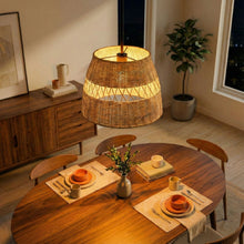 Load image into Gallery viewer, Essence - Single Lights Pendant With Shade - Black / Rattan
