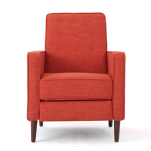 Load image into Gallery viewer, Mid-Century Modern Recliner With Button Tufted Waffle Stitch

