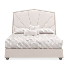 Load image into Gallery viewer, Fantosini - King Tufted Panel Bed - Silver Mist

