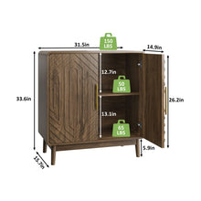 Load image into Gallery viewer, Sideboard Buffet Cabinet With Carved Doors And Adjustable Layer Board
