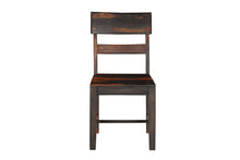 Load image into Gallery viewer, Solid Wood Ladder Back Dining Side Chairs (Set of 2) - Dark Brown
