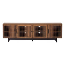 Load image into Gallery viewer, TV Stand For TVs, Entertainment Center With Closed Storage &amp; Cable Management, Soft Closing Hinges - Walnut
