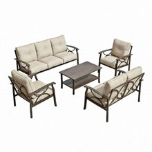 Load image into Gallery viewer, Patio Furniture Set With Coffee Table And Cushions For Backyard
