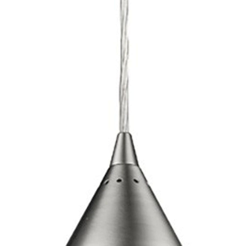 Hanging Light With Glass Studs - Silver